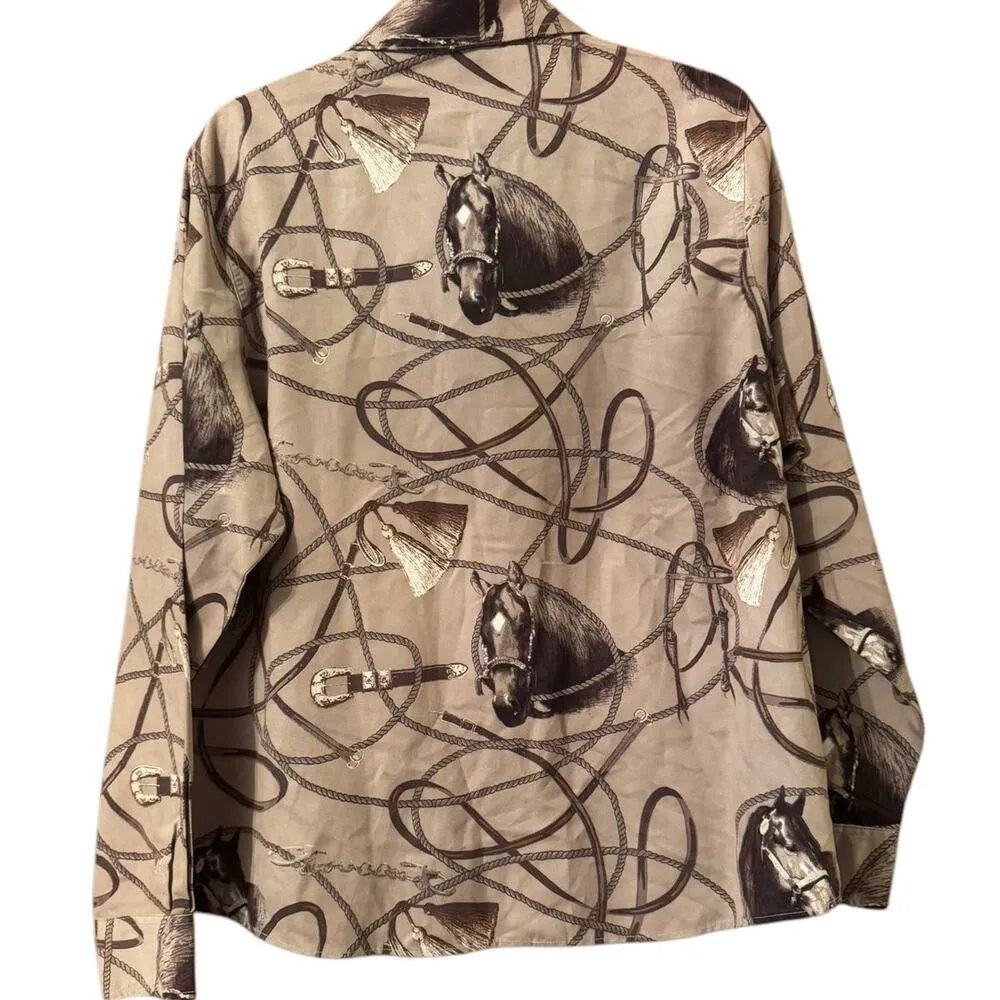 Equestrian Print Button - Image 2