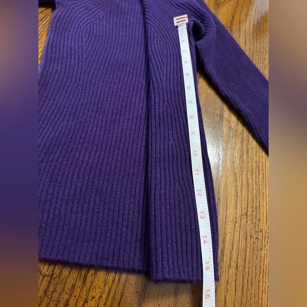 NWOT Charter Club Puff-Sleeve Ribbed Cashmere Sweater - Image 9