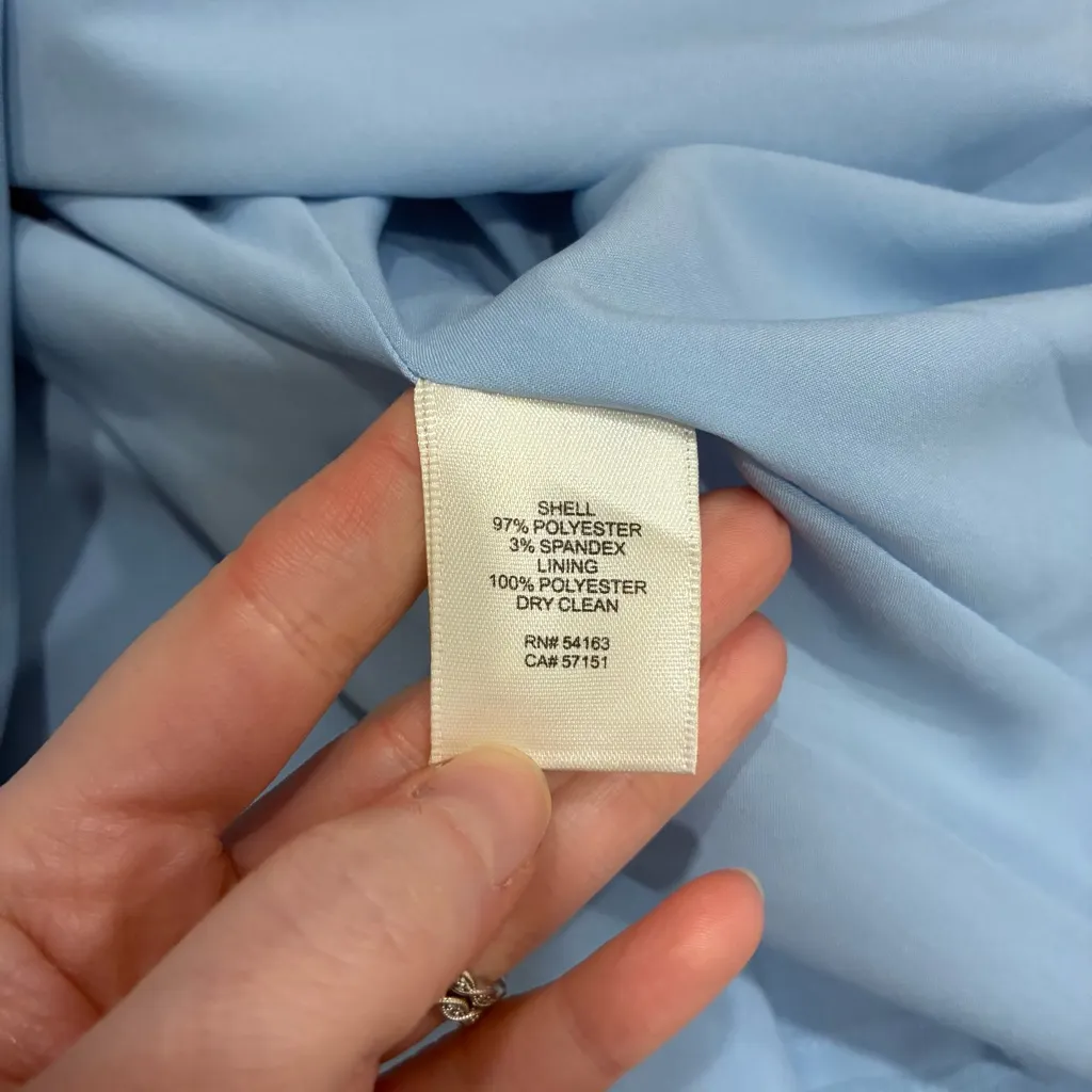 NWT Eliza J Bell Sleeve Fit & Flare A-Line Light Blue Dress Size 8 - Image 5