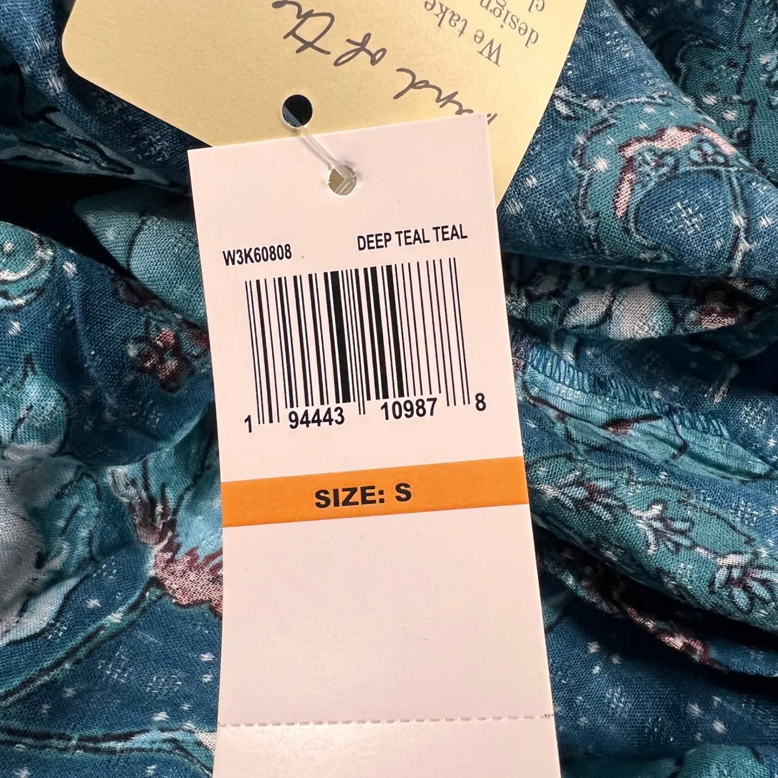 Band of Gypsies Womens Teal Floral Maxi Skirt Boho Festival Flowy Size Small NWT - Image 6