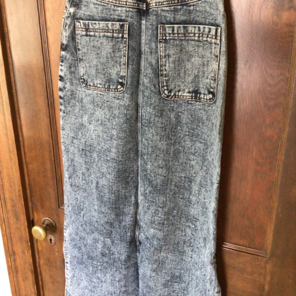 Nasty Gal Embellished Denim Maxi Skirt in medium wash sz 4 - Image 8