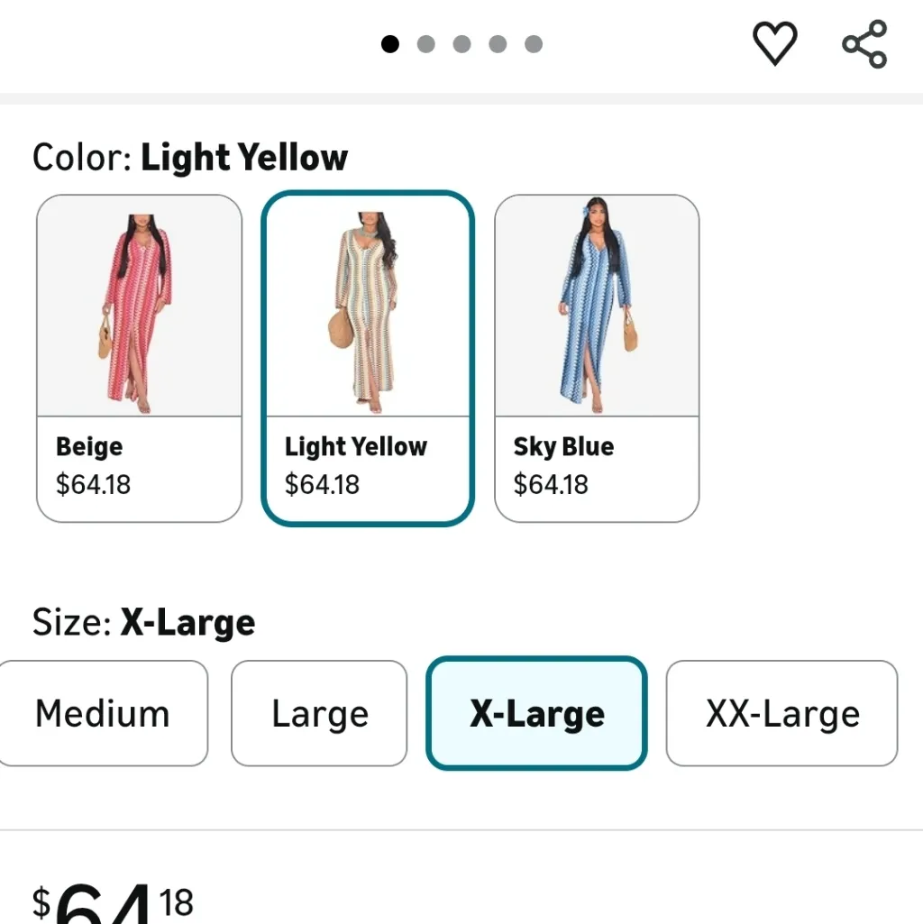 Crochet Maxi Dress with Long Sleeves Sizr XL Bell Sleeves New Brown - Image 3