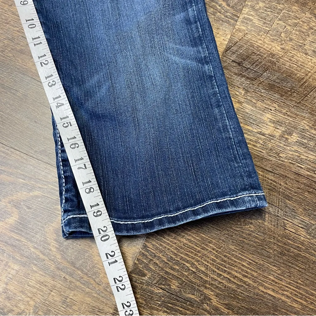 BKE Buckle Drew Denim Capri Jeans Stretch Womens 29 Contrast Stitch Western - Image 10