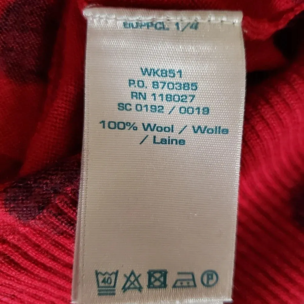 Boden Avery Polka Dot Button Back Sweater Red Size 6 - Image 5