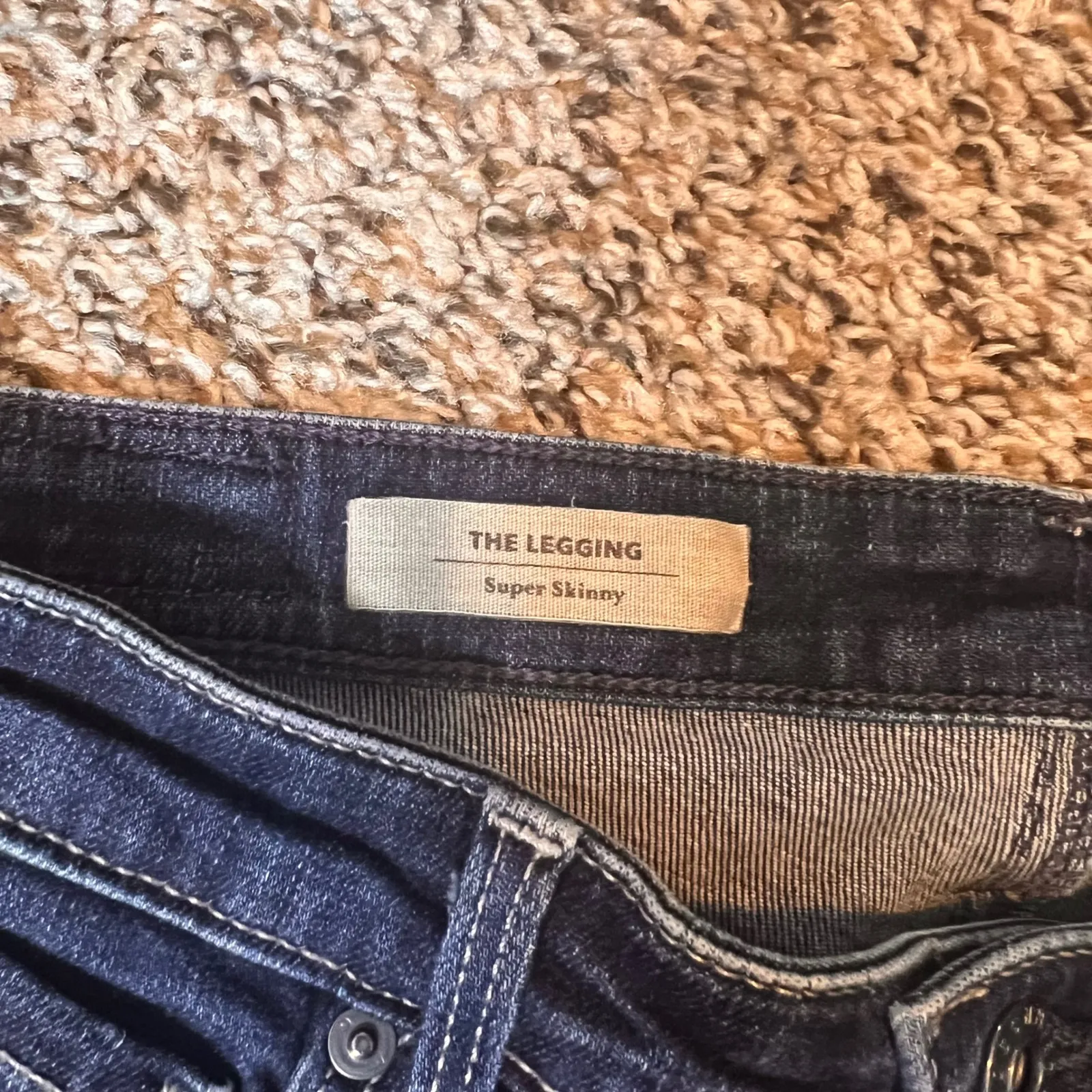 AG‎ Adriano Goldschmied Legging Ankle Super Skinny Jeans Women's Size 26R Dark - Image 3