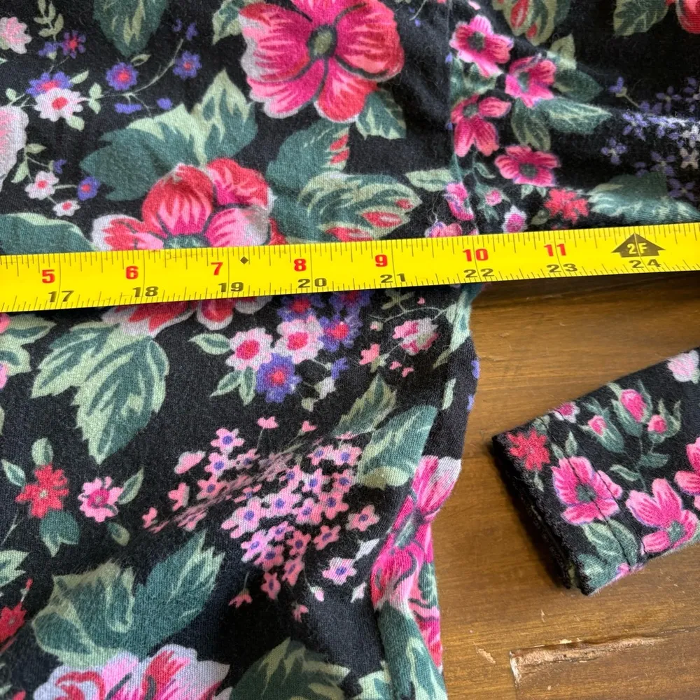 Victoria’s Secret Gold Label Cotton Floral Button Down Gown Dress Sleep Vintage - Image 7