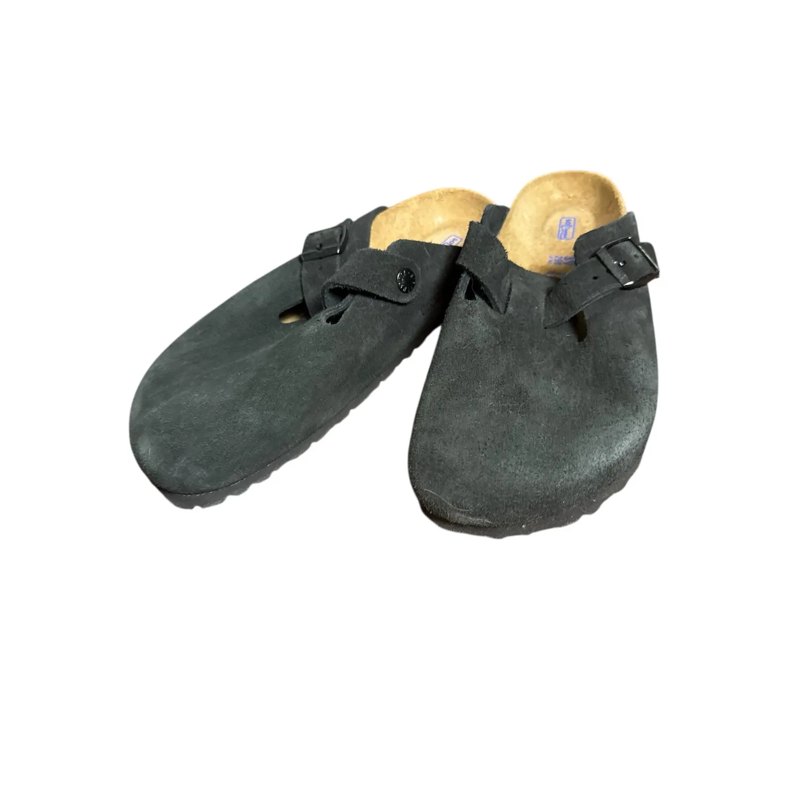 Birkenstock Buckley Black Leather Slip On Clog Shoes Women’s Size 8.5 - Image 3