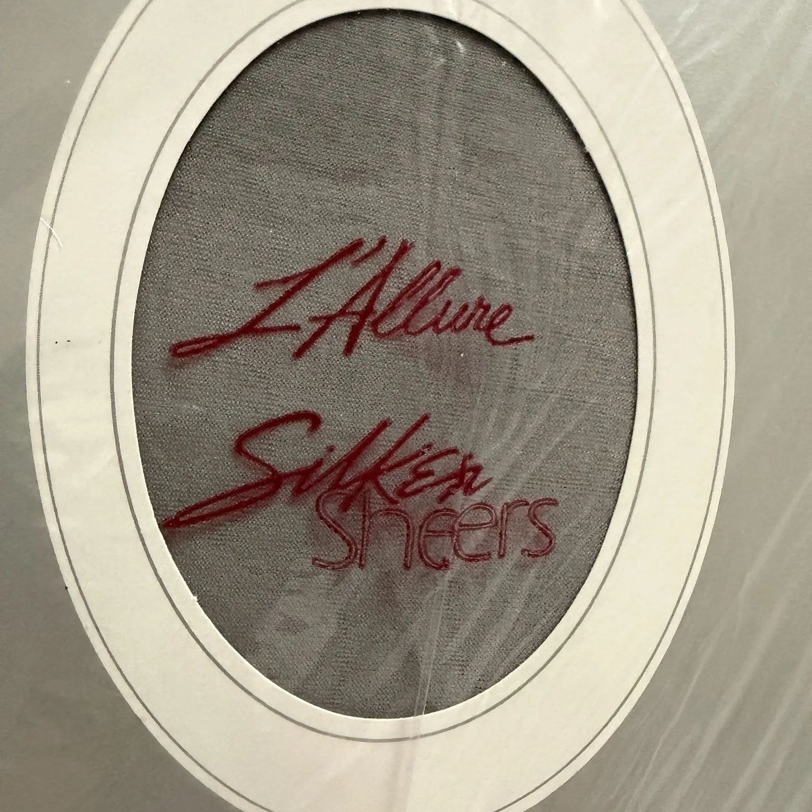 Christian Dior 4478 L'ALLURE Ultra Sheer Panty Top Crystal Gray Size 2 Vintage - Image 3