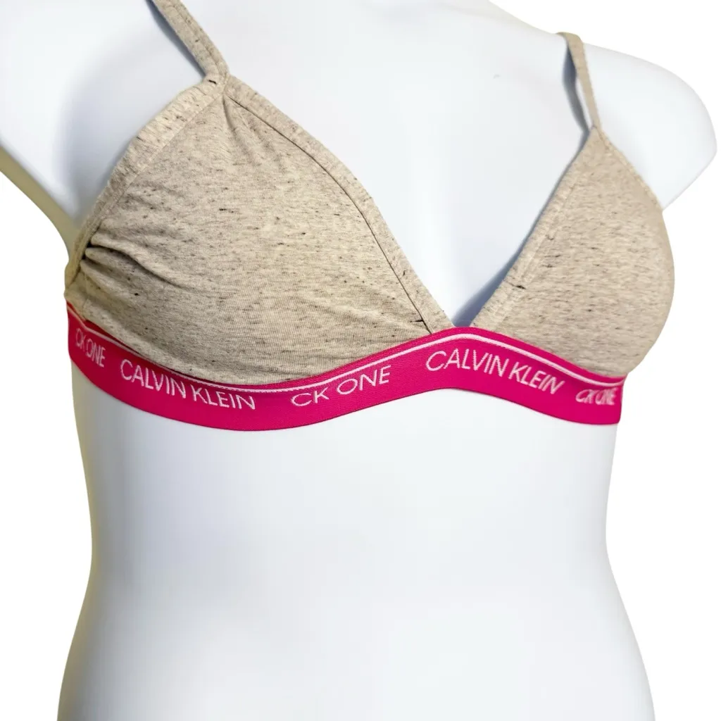 Calvin Klein‎ CK One Unlined Triangle Bralette size L - Image 4
