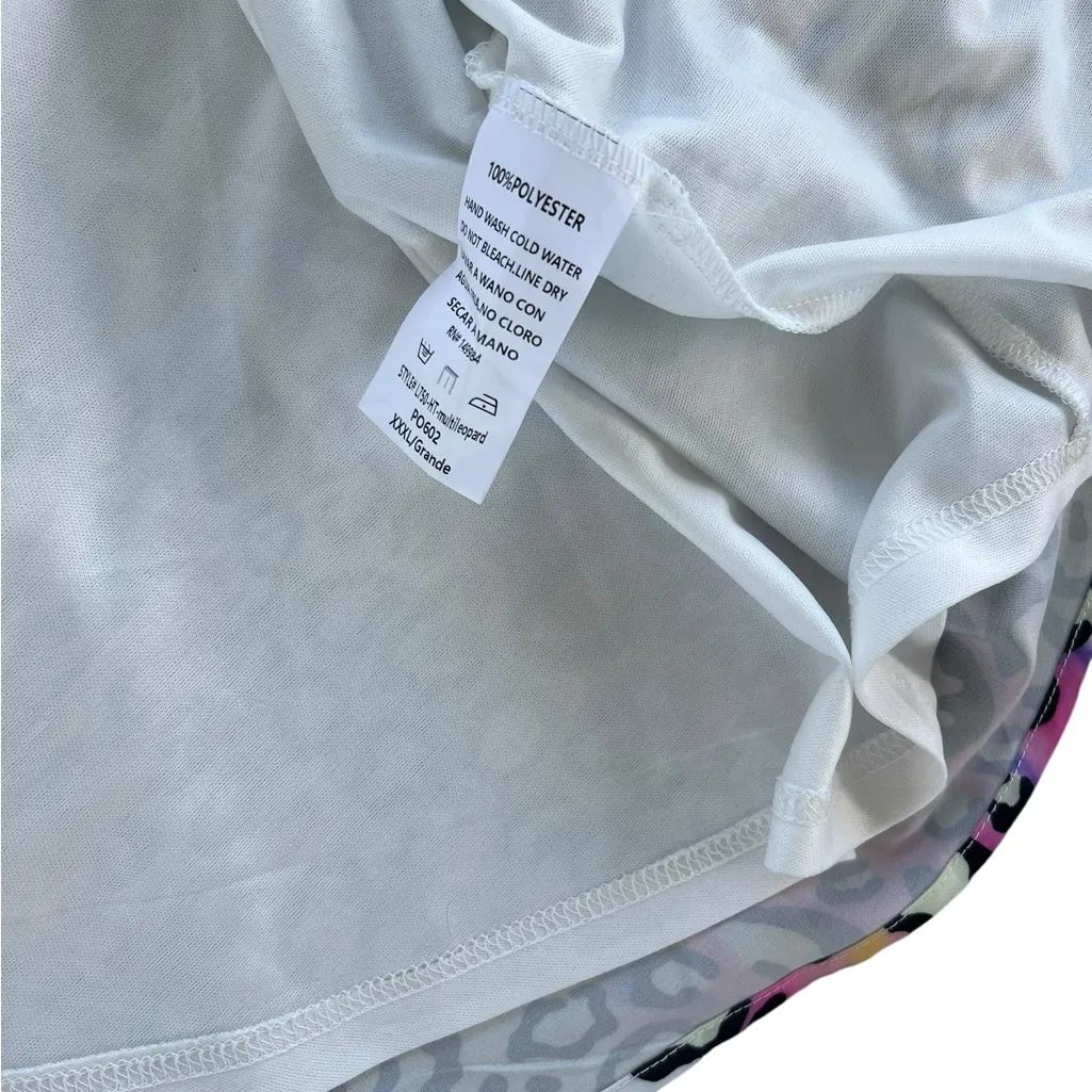 Colorful Leopard Print Mini Dress - Image 3