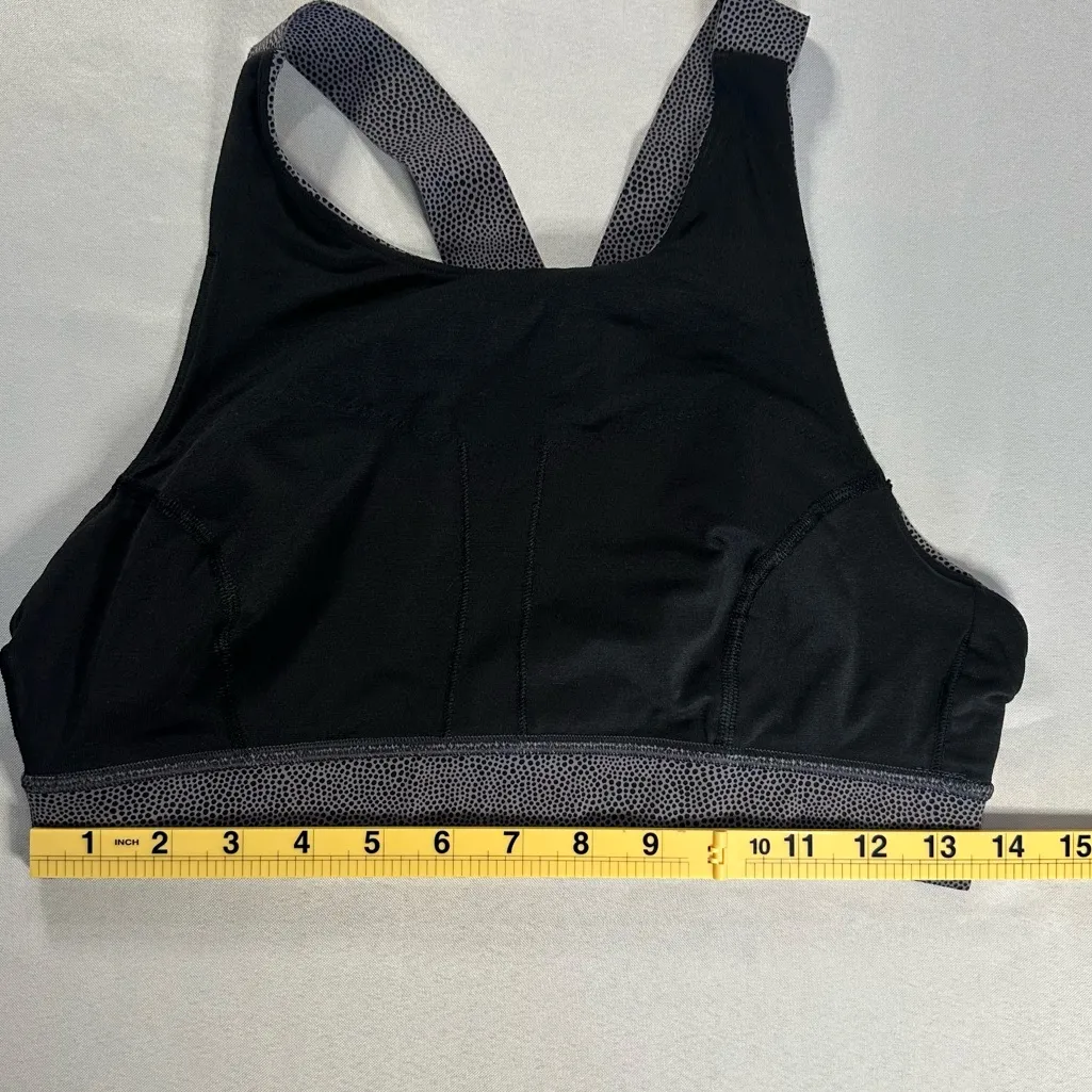 Lululemon • Fast & Free Sports Bra In Dusky Lavender Black Polka Dots Size XS - Image 7