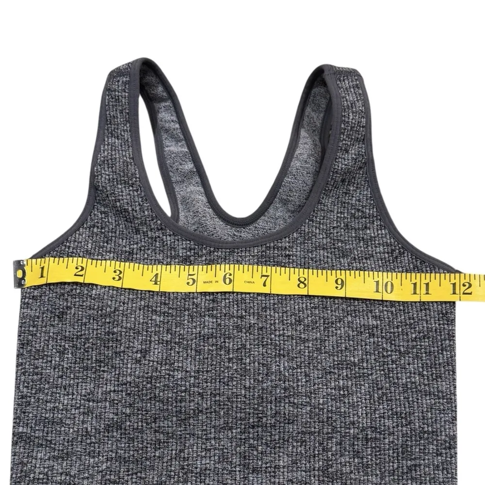 Spiritual Gangster Amor  Racerback Cropped Tank in Black W/Ruffled Trim Size M/L - Image 6