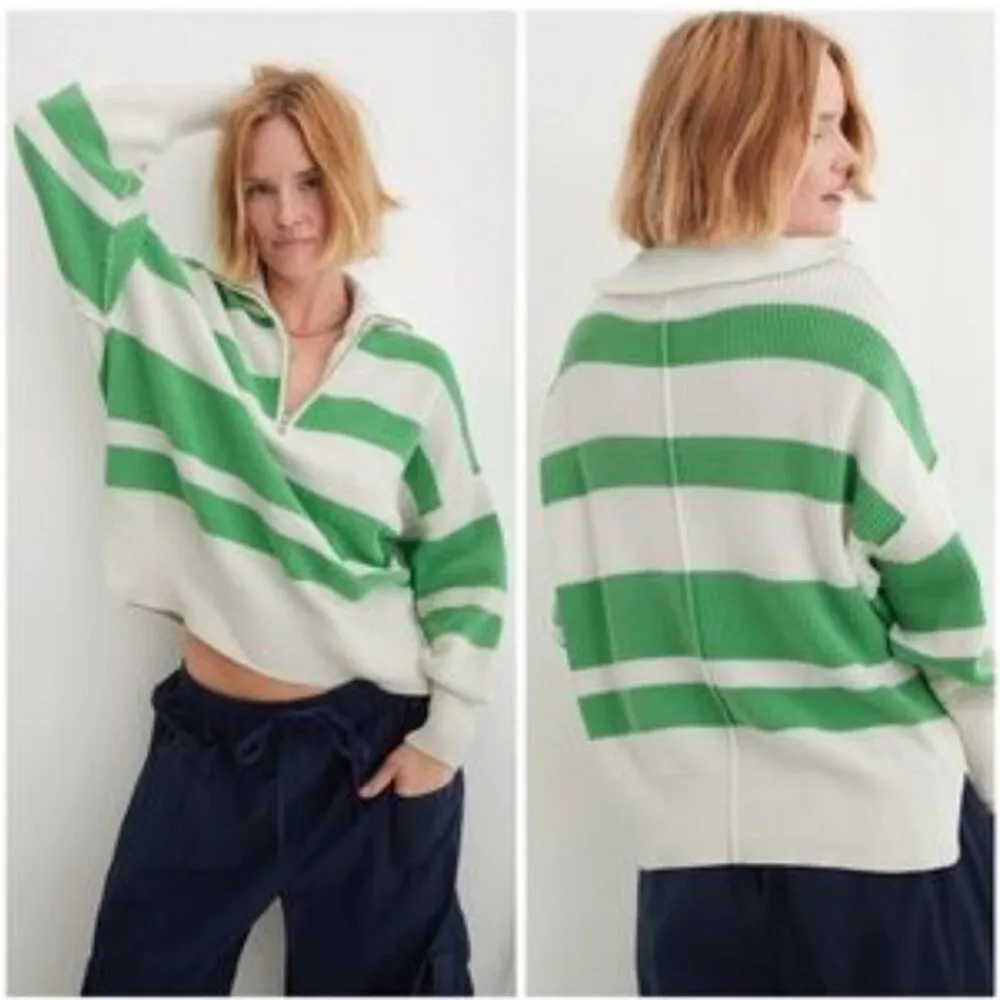 NWT aerie Beyond Quarter Zip Sweater - Image 2