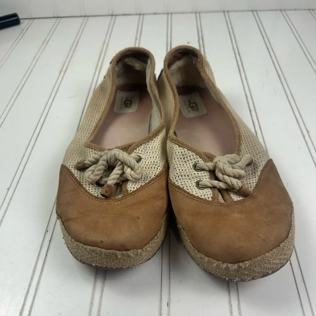 UGG Vintage, Rare Catrin Crotchet Chestnut Slip On’s Women’s Size 10 - Image 11
