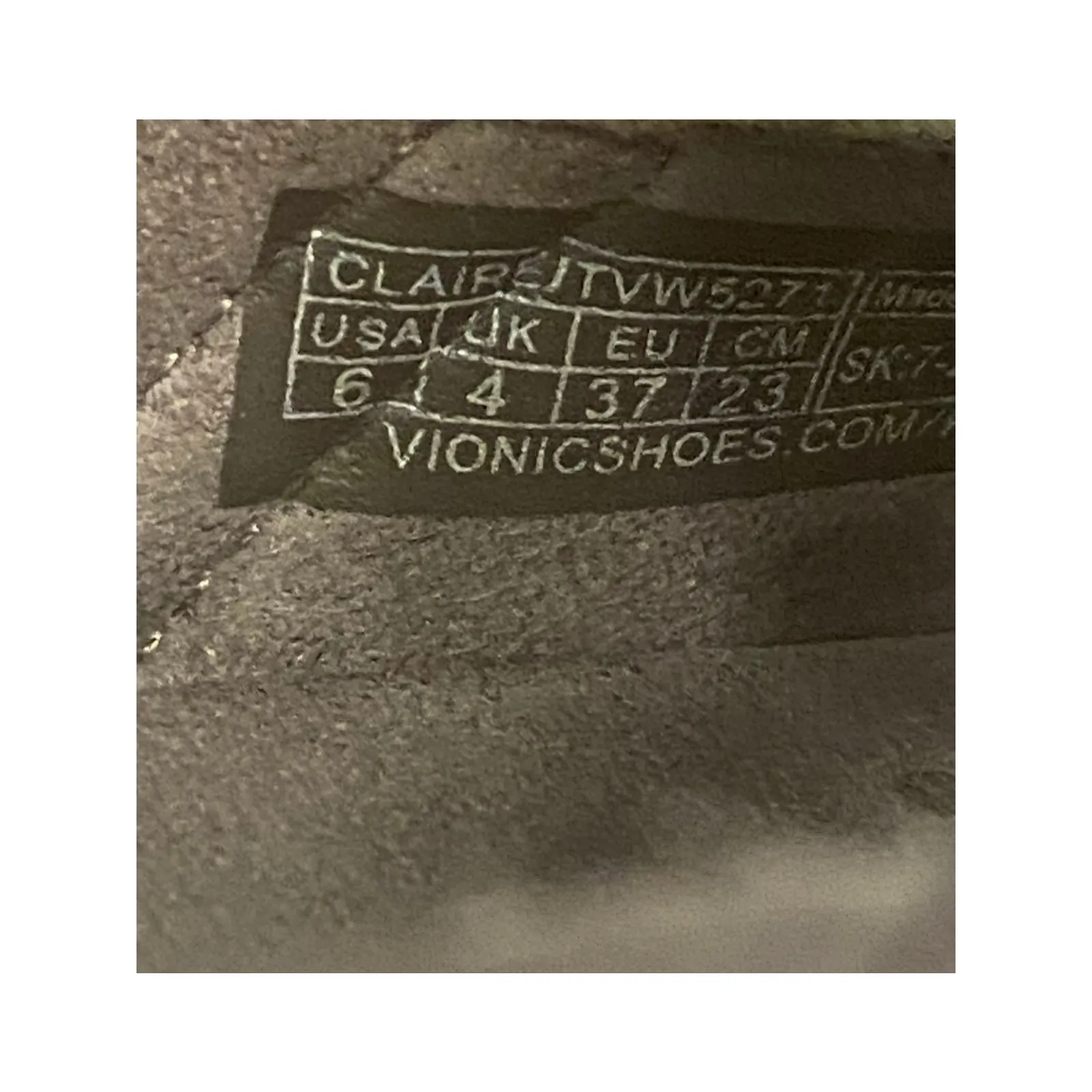 Vionic Claire Gray Suede Slide Sandals Orthotic Comfort Women’s 6 Travel Walking - Image 5