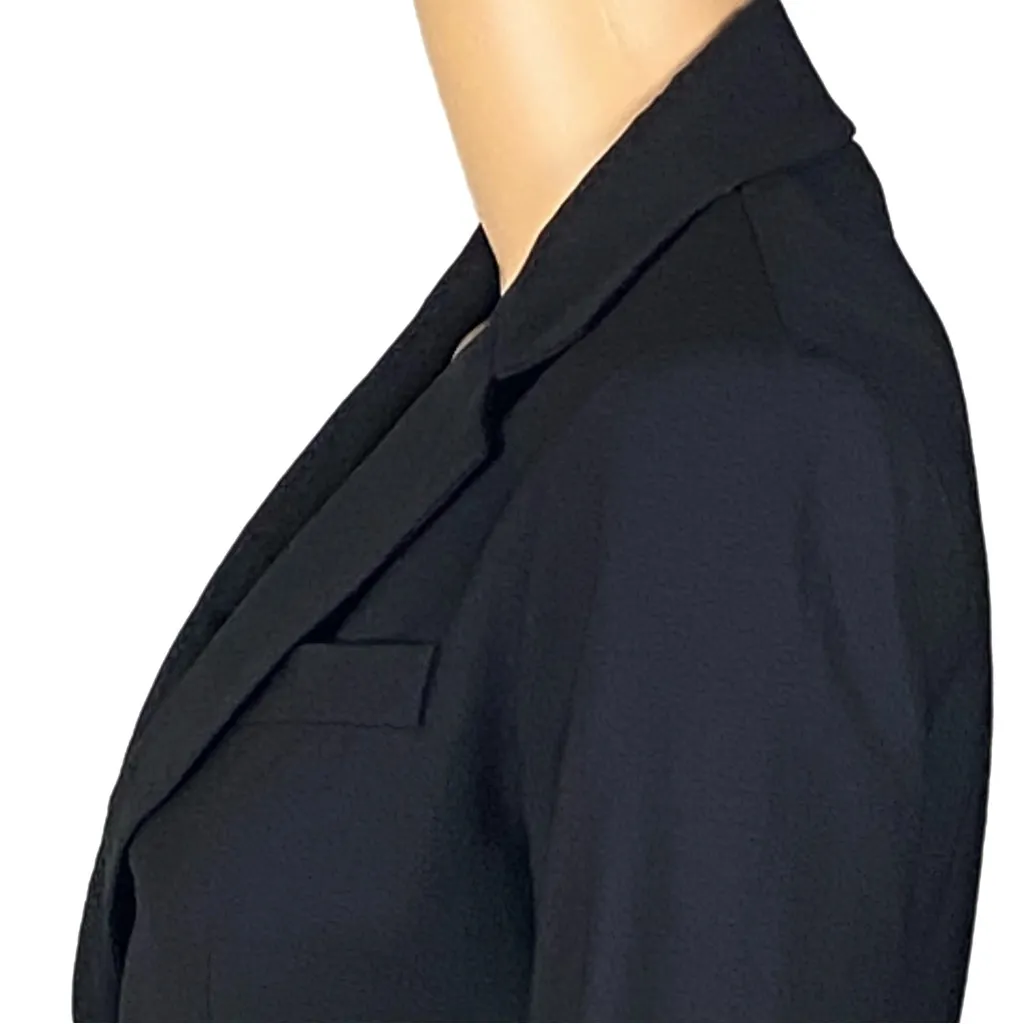 THEORY Vintage black wool blend blazer with chest & 2 front welt pockets Size 0 - Image 9