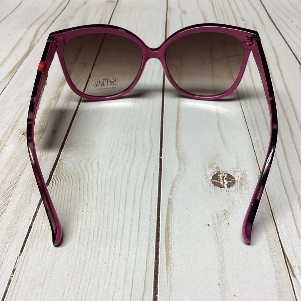 NWT Bob Mackie Magenta and Black Sunglasses - Image 3