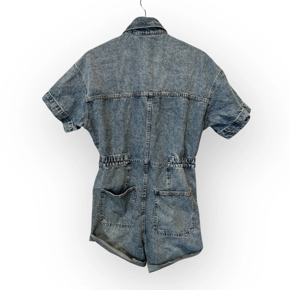 Free People Marci Cuffed Shortalls Size Small - Image 5