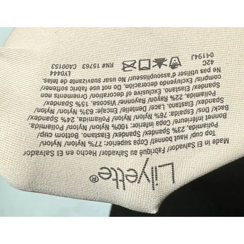 Lilyette Nude Lace Underwire Minimizer Bra size 42C‎ Tan - Image 5