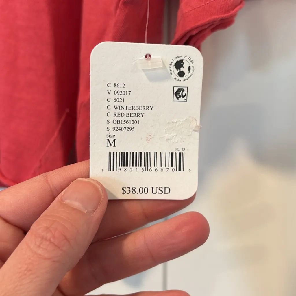 NWT FP Movement Women's Inspire Tee in Winterberry Pink Size M - Image 4