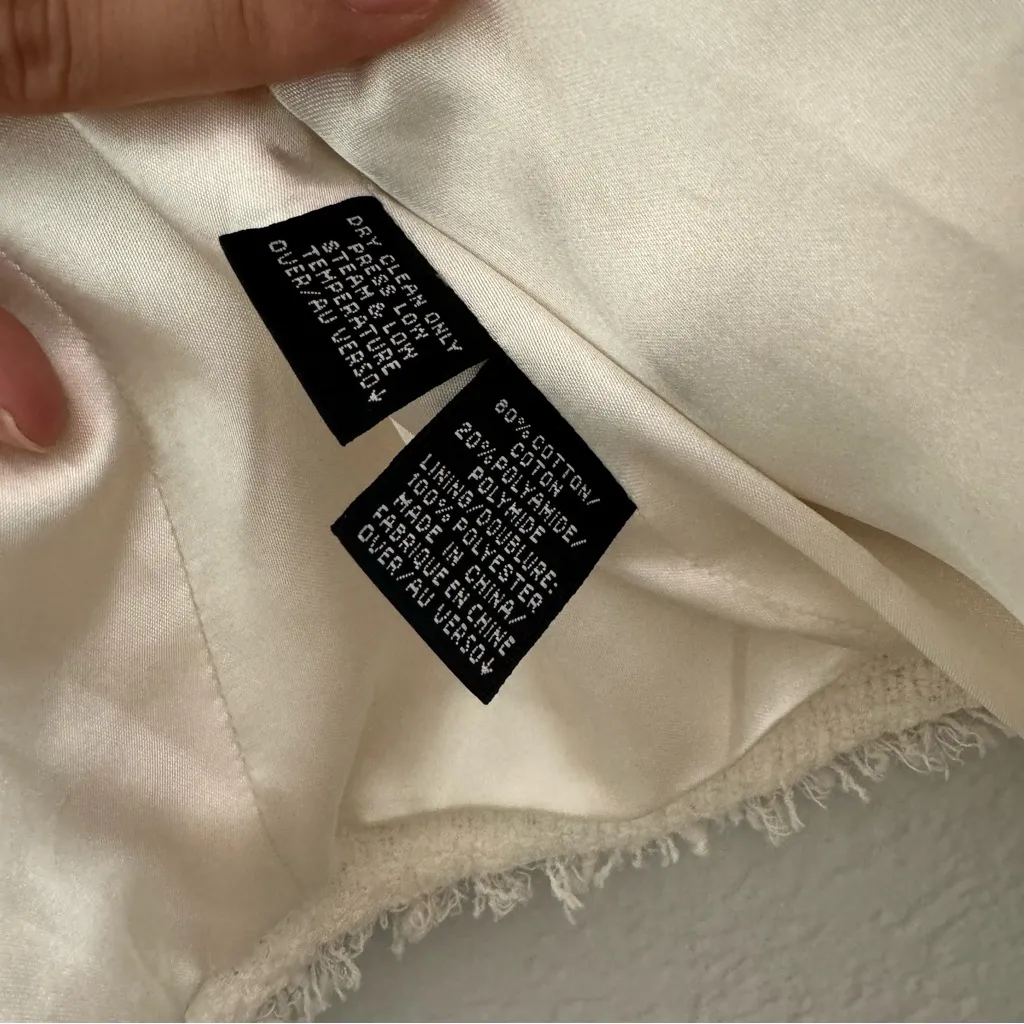 Ellen Tracy • Blazer • Tweed Jacket • Off White • 16 • Office Business Attire - Image 5