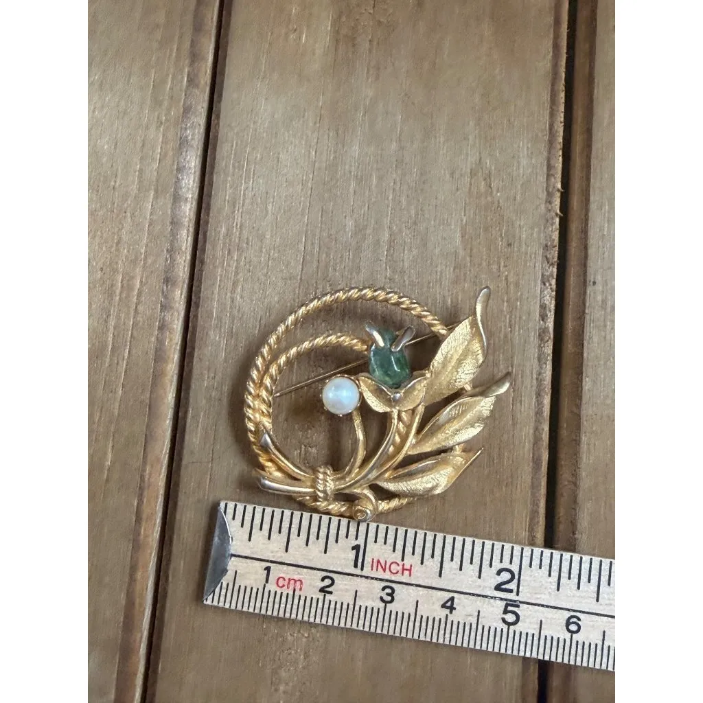 Vintage Sarah Coventry Jade Gold - Image 4