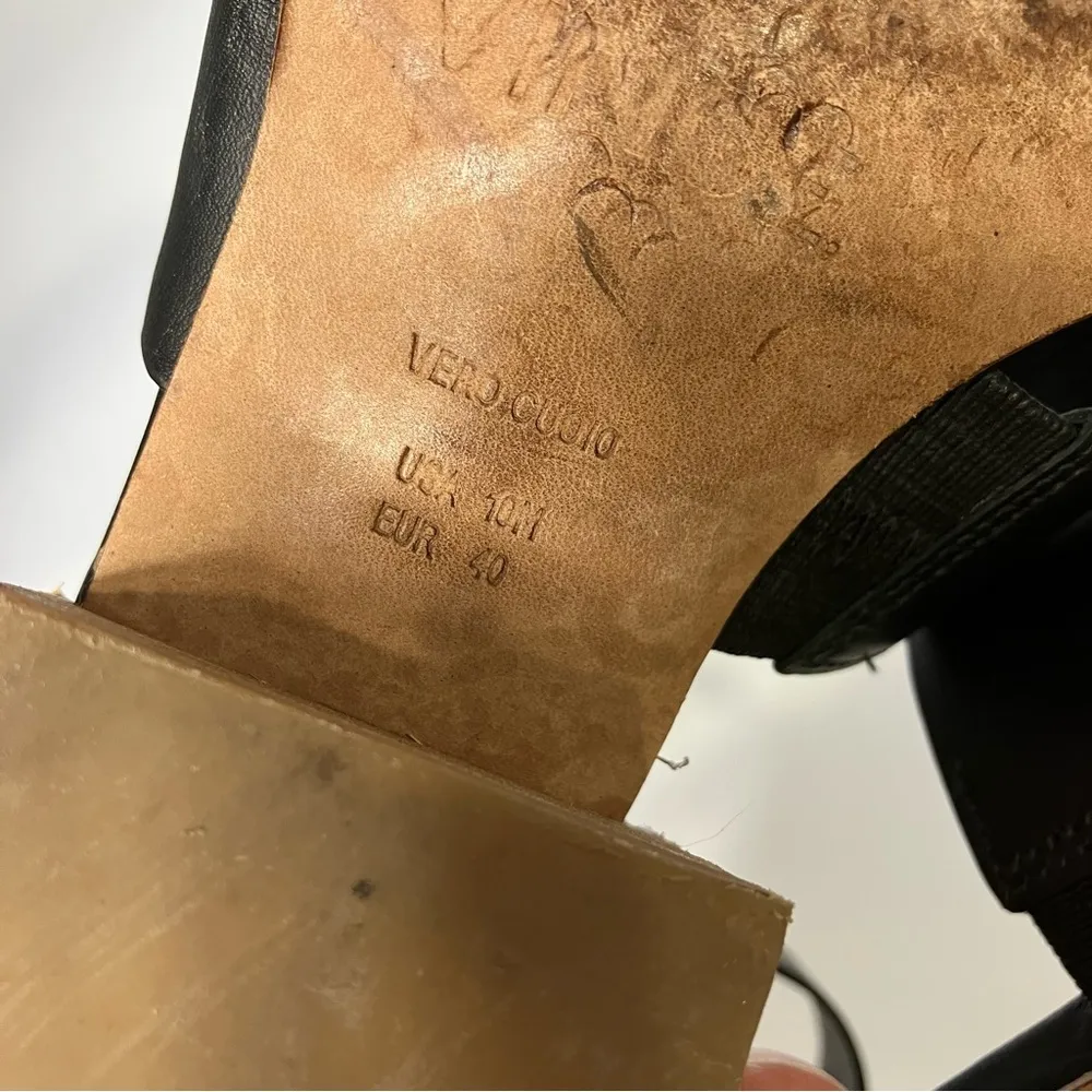 Vince ‎ black leather strappy sandals size 10 - Image 8