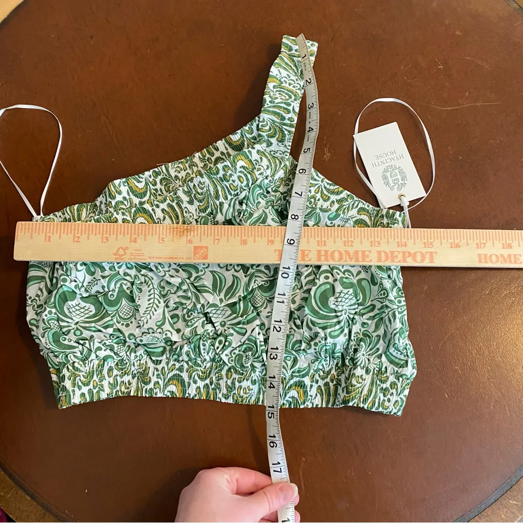 Tuckernuck Hyacinth House Green Floral Gina‎ Crop Top Size Large vacation beach - Image 7