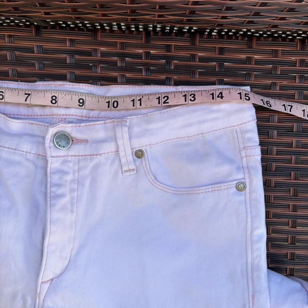 Anne Klein Light Pink Cropped Jeans - Image 6