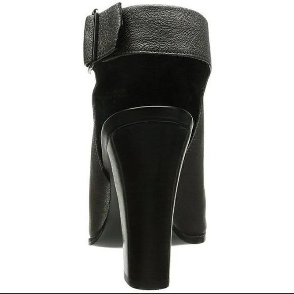 Pour La Victoire Zuri Pewter Metallic Cut-Out Booties (Size 8M) Y2K‎ - Image 4