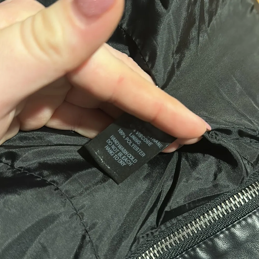 Lulus Vegan Leather Black Moto Style Jacket - Image 11