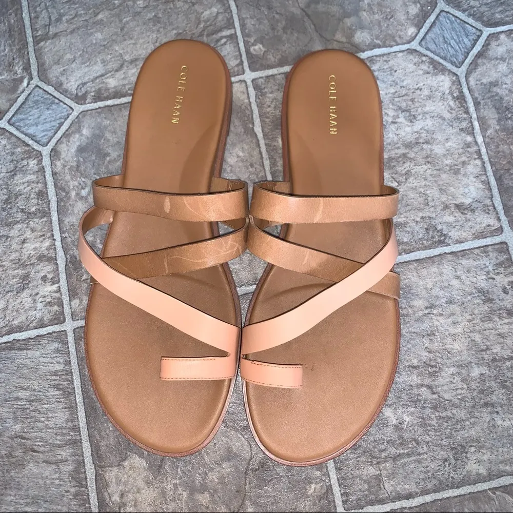 Cole Haan Strappy Flavia Grand Thong Sandals Brown // Spring, Summer, Casual - Image 2