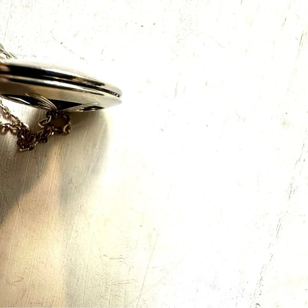 Silver tone long lava stone infuser pendant necklace - Image 6