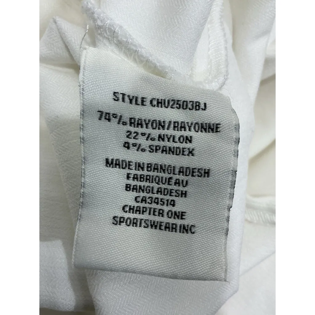 Womans Jules & Leopold White Pullon Stretch Long Pants Straight Belt XL Pants - Image 4