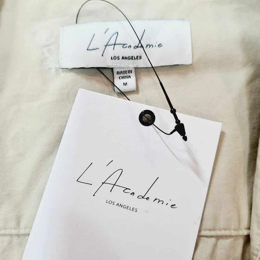 L'Academie The Neva Top in Khaki Medium - Image 4