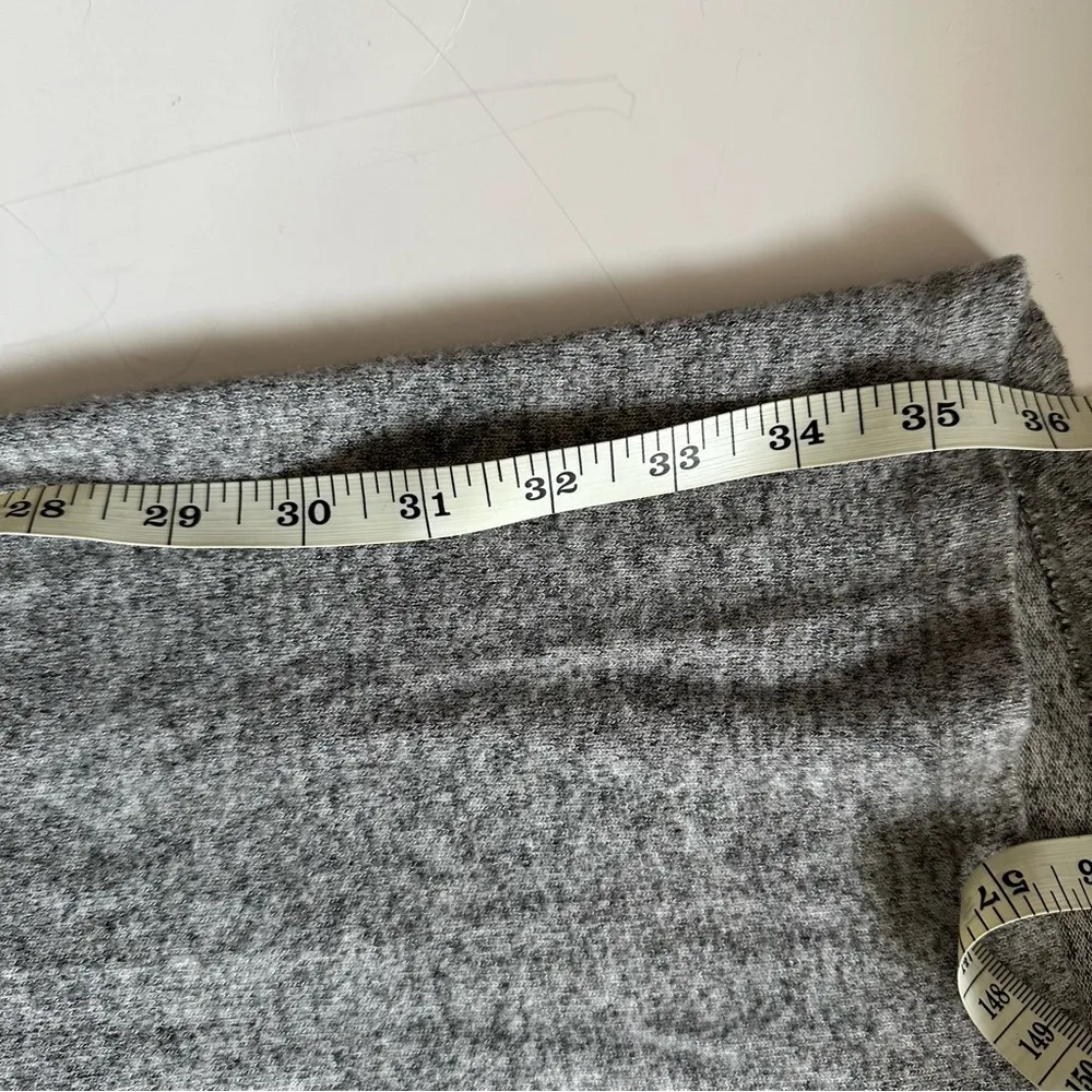 ANTHROPOLOGIE Marisa Hacci Wide Leg Sleep Jumpsuit sz Small Marled Heather gray - Image 14