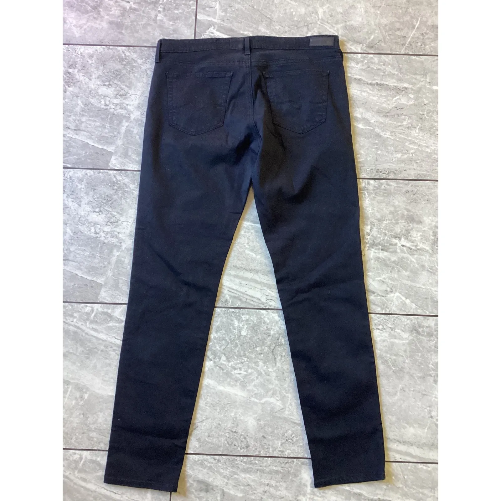 AG Adriano Goldschmied The Stilt Cigarette Leg Black Jeans Women 31R - Image 5