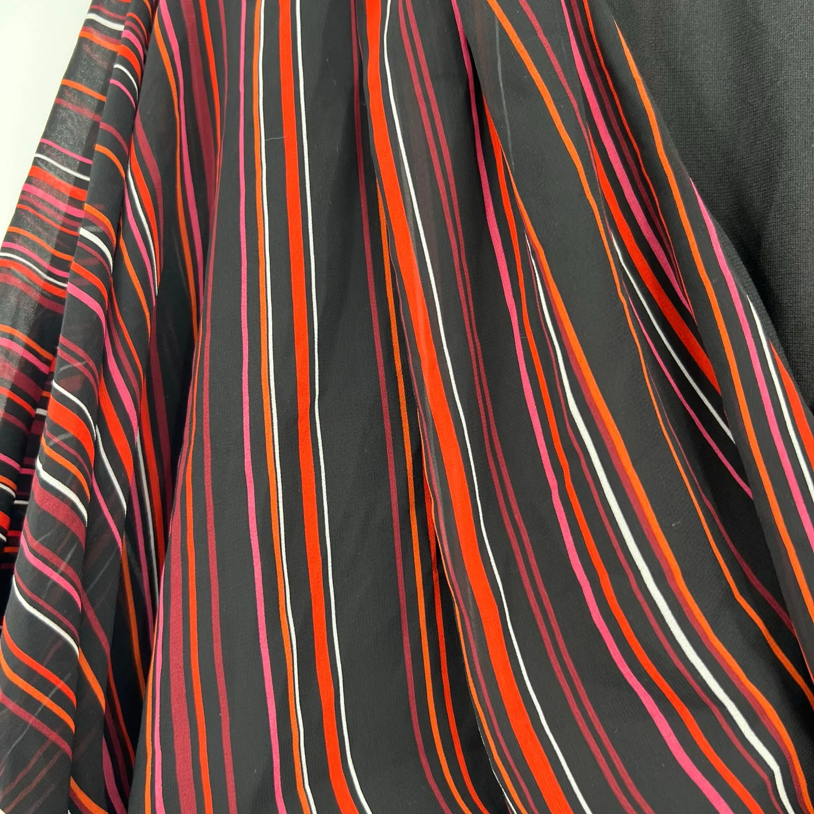 City Chic Amber Faux Wrap Dress Striped Batwing striped plus size small / 16 - Image 4