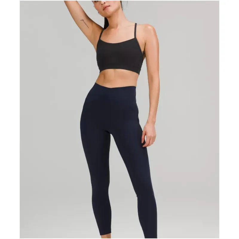 Lululemon Flow Y Nulu Bra Light Support Size 10 Black Unpadded Pullover - Image 3