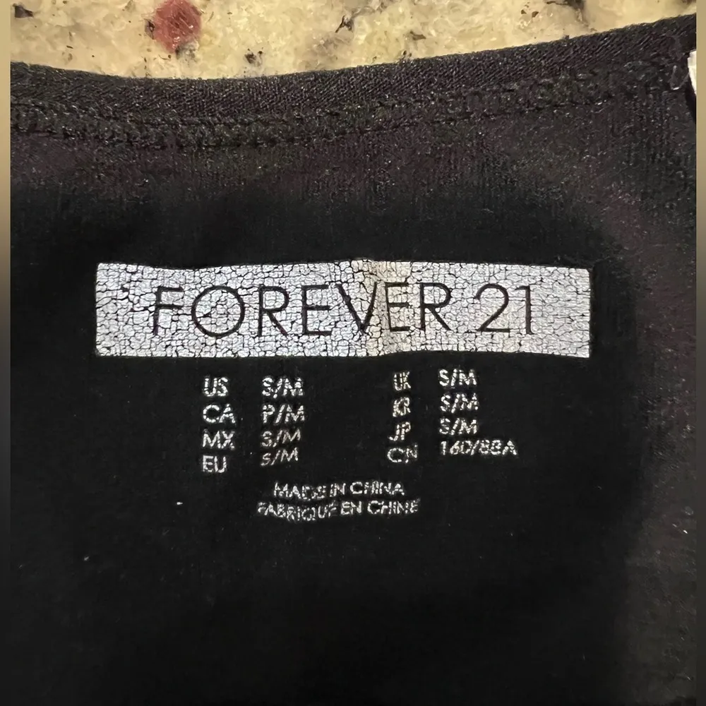 Forever 21 woman’s size small black bralette - Image 2