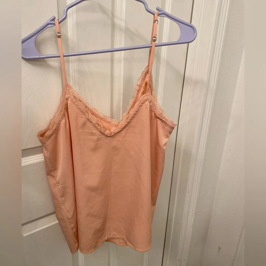 Abercrombie & Fitch Peach Lace Cami - Image 5