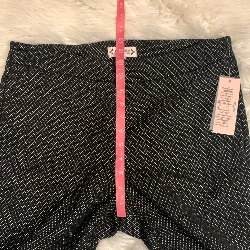 NWT Nanette Lepore skinny fit stretch cropped pull on dress pants L - Image 6