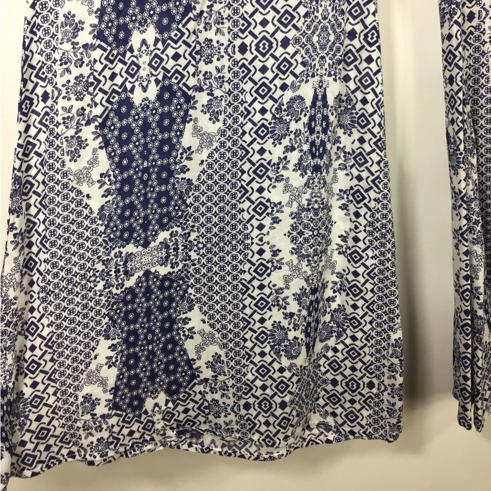 Flynn Skye Printed Pant Elastic Waist Wide Leg Flare Boho - Image 8