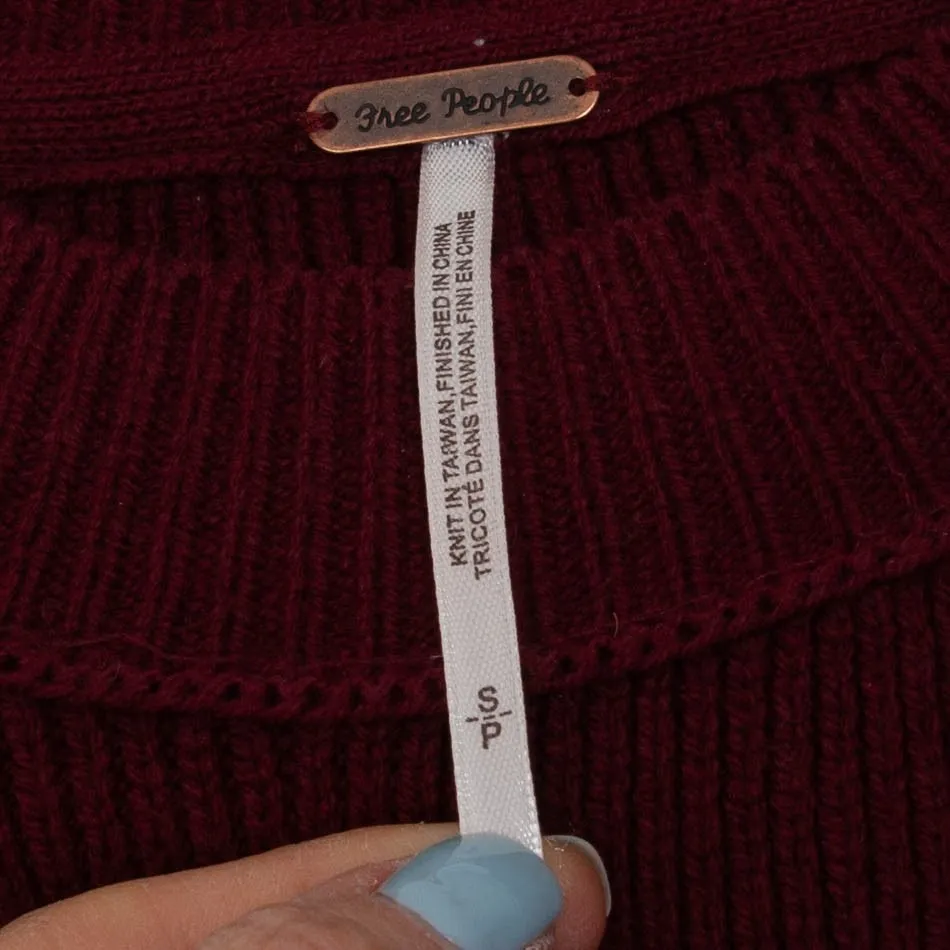 Free People Womens Oversized Colorblock Sweater Size S Dolman Sleeve Slouchy - Image 4