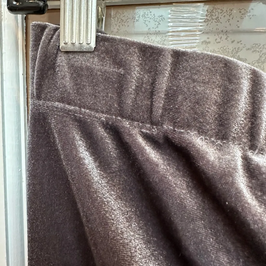 Nordstrom Women’s Velvet Velour Pull On Lounge Joggers Pants Size XL Pewter Grey - Image 2