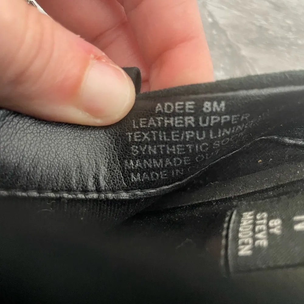 Steven by Steve Madden Adee Black Leather Fringe Loafer Slides 8 - Image 5