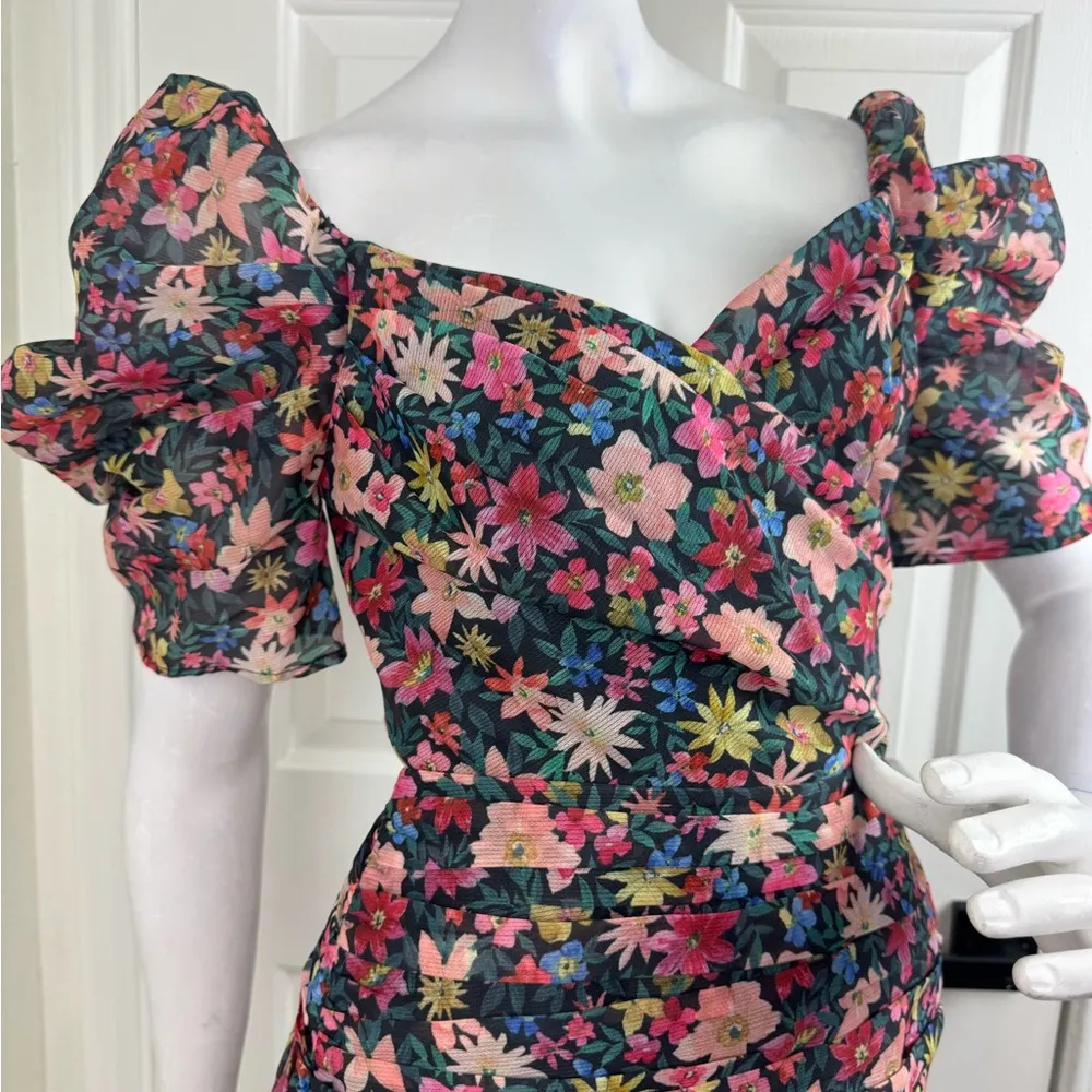 C/MEO Collective Red and Pink Long Sleeve Dress #332 - Image 10