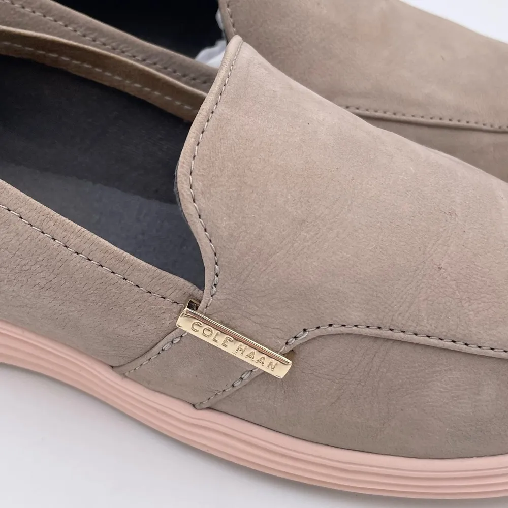 Cole Haan Ella Suede Loafers Taupe Grey Womens Size 8 Slip On Style Comfort Shoe - Image 3