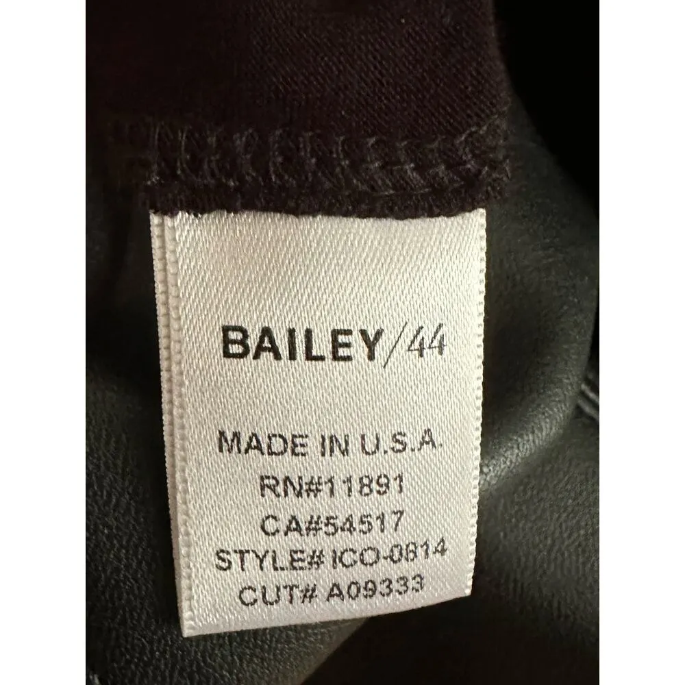 NEW Bailey 44 Lorax Drop Waist Leather Skirt Knit Long Sleeve Dress Size Small - Image 7