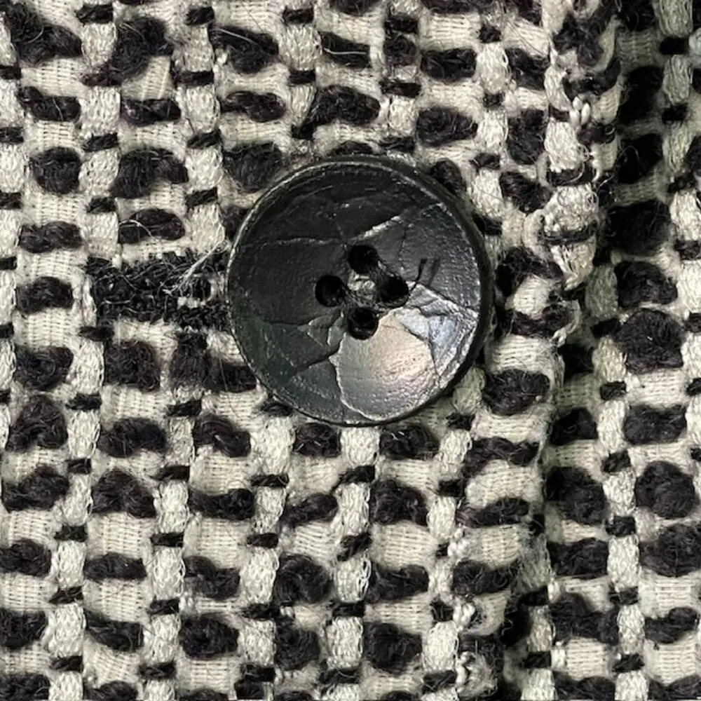 Armani Collezioni Alpaca & Wool Boucle Tweed Houndstooth Blazer Size 10 US 46 - Image 7